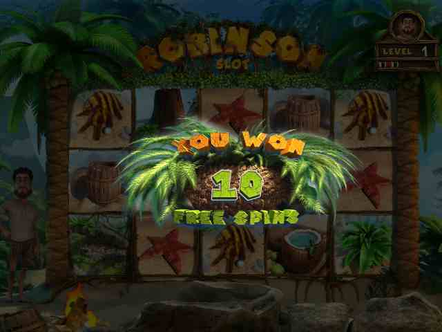 Бонусные вращения в аппарате Робинзон Фри-спины в слоте Robinzon